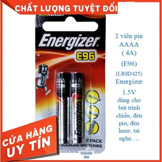 [CHÍNH HÃNG]  Vĩ 2 viên pin AAAA ( 4A)  Energizer Alkaline 1.5V