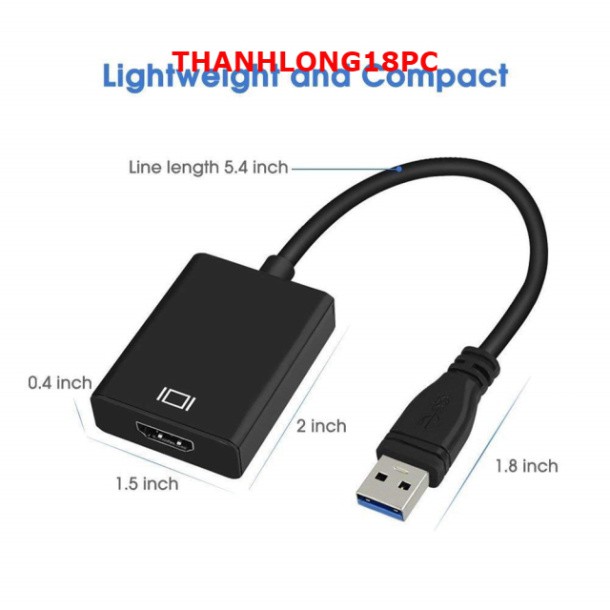 Cáp chuyển usb 3.0 sang vga