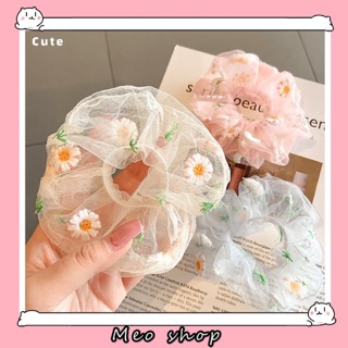 Cột tóc Nhún SCRUNCHIE hoa cúc hoạ mi - buộc tóc vải nhún hoa cúc