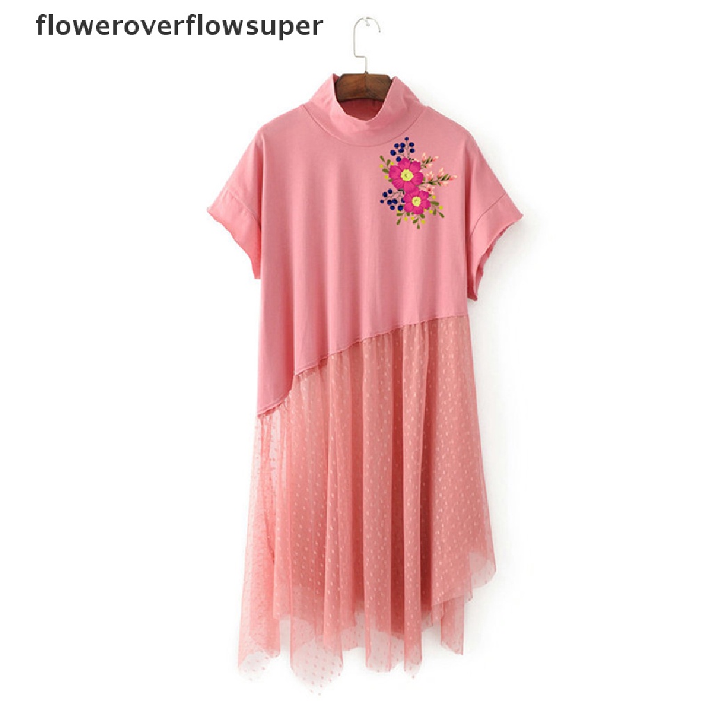 Miếng dán ủi trang trí quần áo hình hoa cách nhiệt