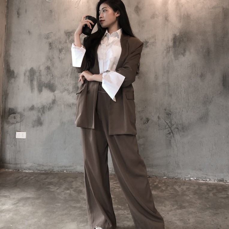 [Ảnh thật tự chụp]Set áo Blazer Dài Tay 2 Lớp Cầu Vai Cao Cấp Cho Nữ Thiết kế Inwear - 𝑴𝒐𝒏 𝑩𝒍𝒂𝒛𝒆𝒓 | BigBuy360 - bigbuy360.vn