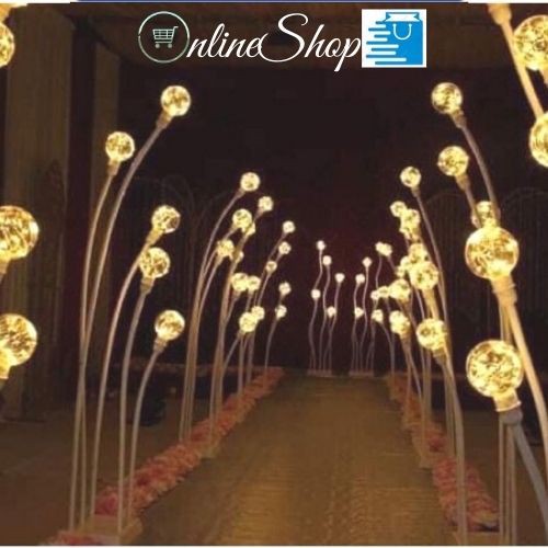 Bộ đèn dẫn lối đế vuông 5 chân , ống dẻo nắn chỉnh dễ. (giá 1 đế)