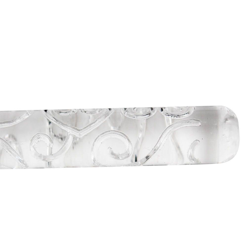 Cây Lăn Bột Làm Bánh Bằng Acrylic Trong Suốt Dài 16cm DIY