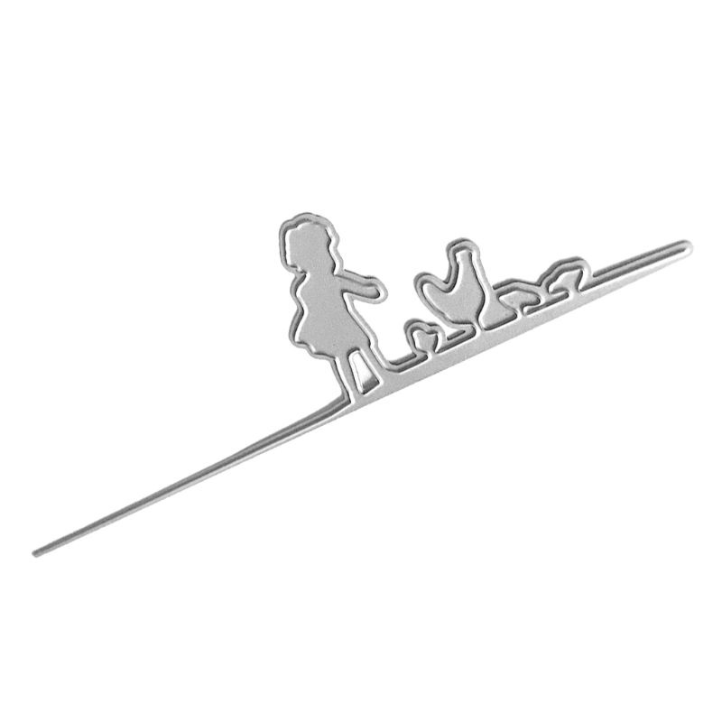 Khuôn Cắt Giấy Kim Loại Hình Gà Con Xinh Xắn