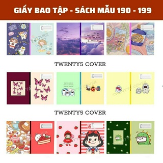 Giấy bao tập - sgk mẫu 190 - 199