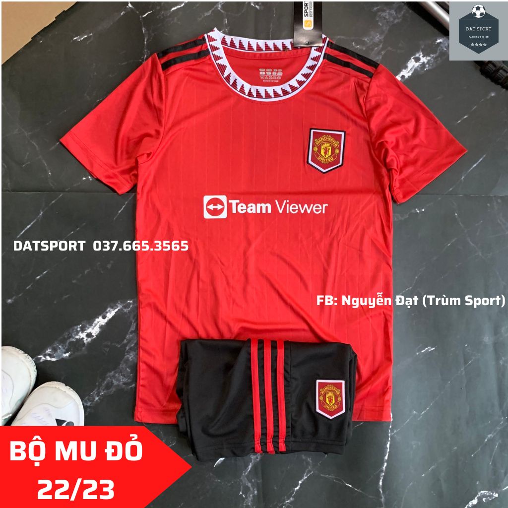 Quần Áo Bóng Đá Trẻ Em CLB Manchester United Mùa 2022/23 Vải Thun Lạnh Cao Cấp