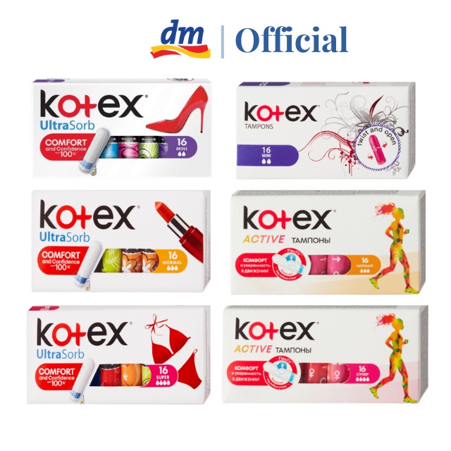 Băng Vệ Sinh Tampon Kotex Nhập Khẩu Châu Âu