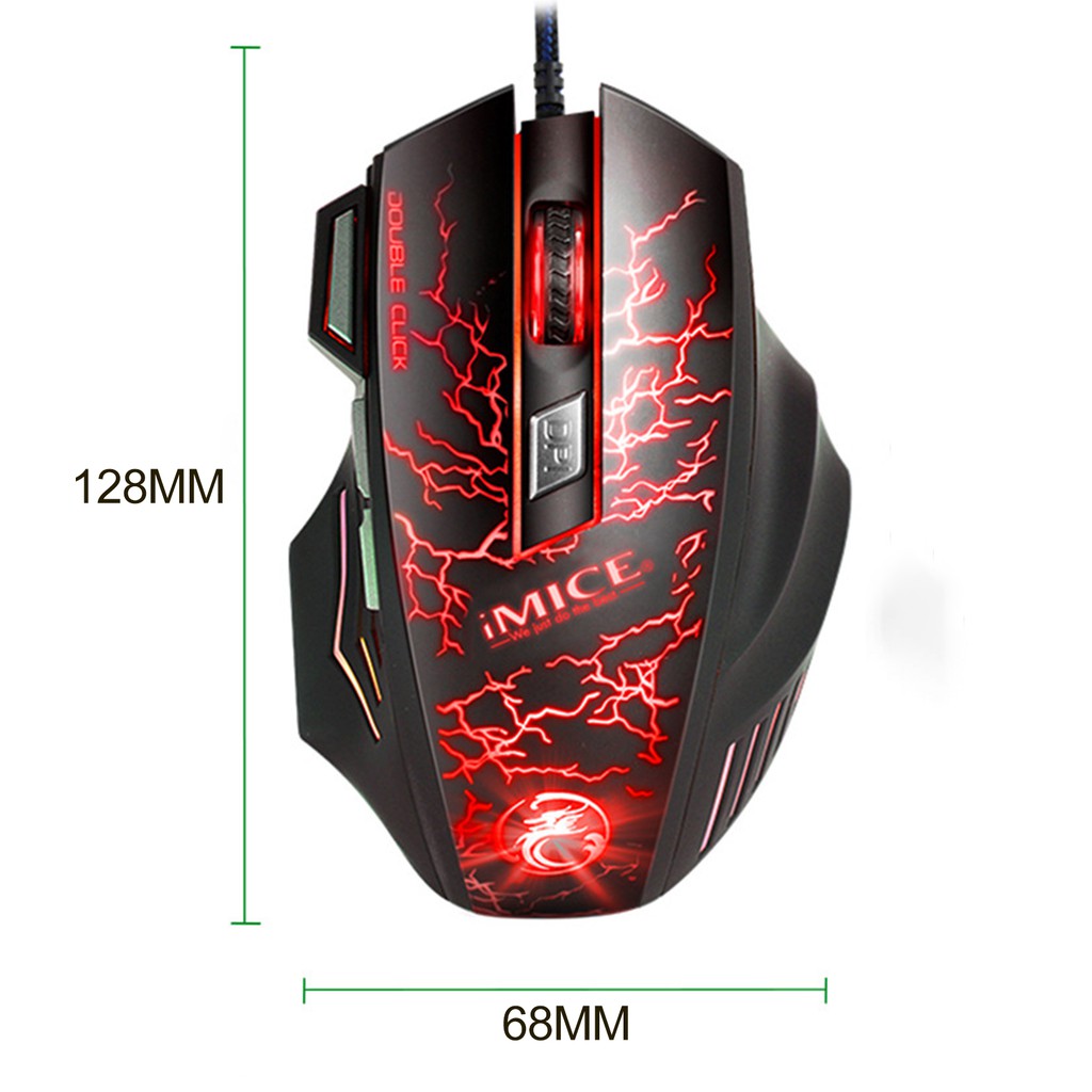 Chuột Quang Chơi Game Imice A7 Có Đèn Led Nền Nhiều Màu