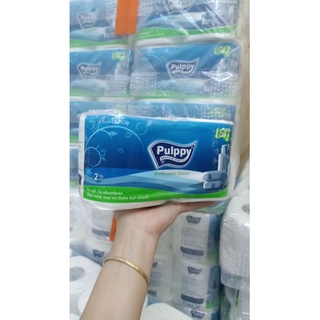 Giấy Pulppy 10 cuộn lốc sạch dai mịn- giá 1 lốc