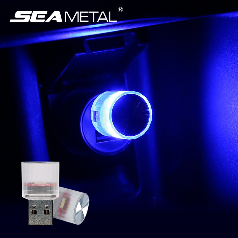 Đèn LED USB mini SEAMETAL trang trí nội thất xe hơi tiện dụng