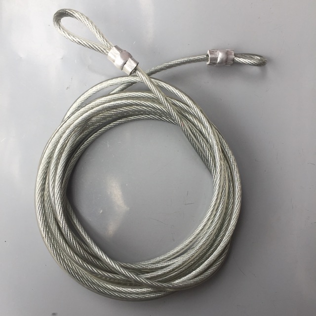 Dây cáp khóa xe bọc nhựa phi 8 dài 10m