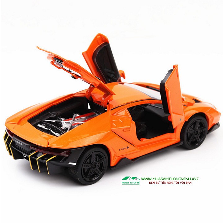 Siêu Xe Thể Thao Lamborghini Centenario LP770 Mô Hình Bằng Sắt - Tỷ lệ 1:32