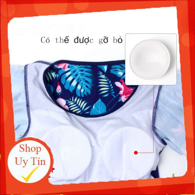 Bikini Đồ bơi đi biển váy phối hoa cho các mẹ trung niên, người lớn tuổi, áo tắm đi biển cho mẹ(bộ cả quần đùi)