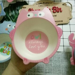 Bát Ăn Dặm Lúa Mạch Hình Con Vật Dễ Thương