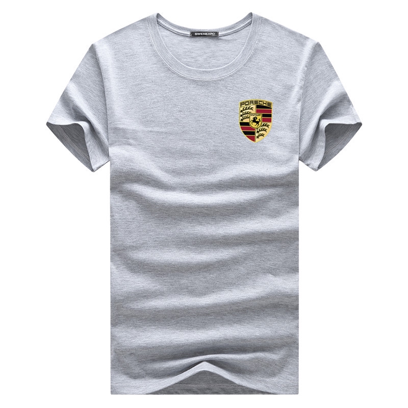 Áo Thun Tay Ngắn Cổ Tròn In Hình Logo Porsche Cho Cặp Đôi Size S-5Xl