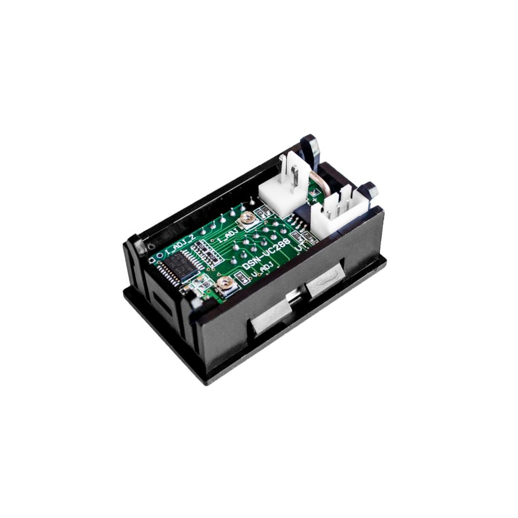 Vôn Kế Điện Tử Mini DC 100V 1A 10A 50A 100A 0.28&quot; Đèn LED Đôi Màu Xanh Đỏ