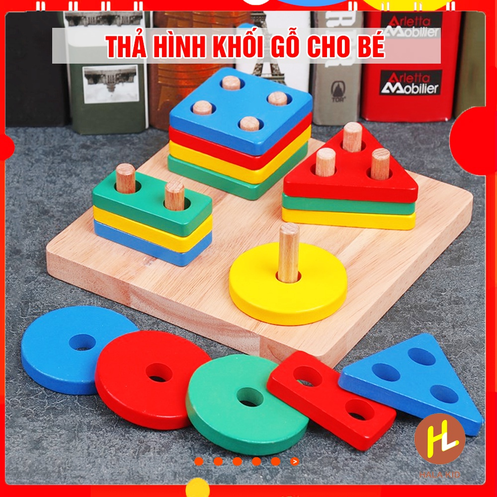 Đồ chơi gỗ thông minh, an toàn cho bé phát triển tư duy- Nhiều mẫu