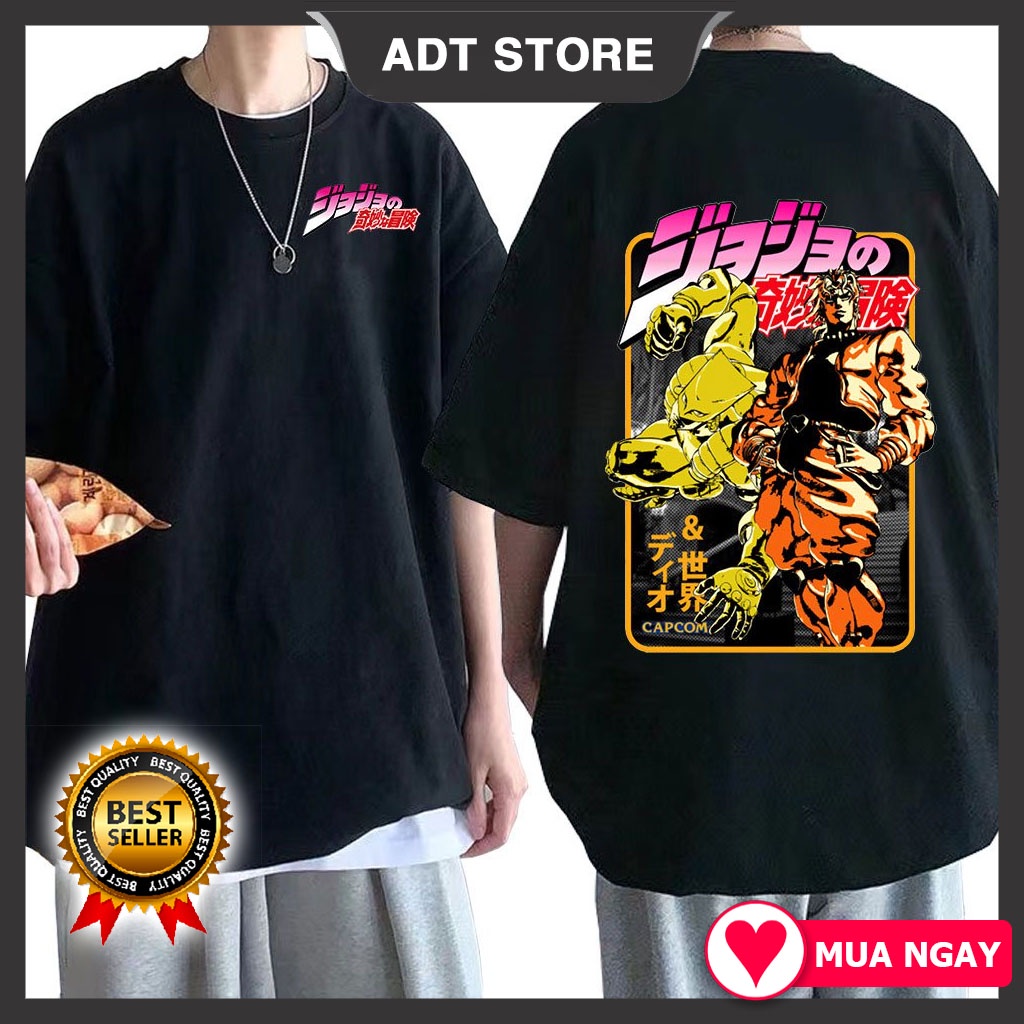 BST Áo Thun Tay Ngắn In Hình Anime Jojo Bizarre Adventure uniex nam nữ nhiều mẫu HOT độc đẹp bán chạy