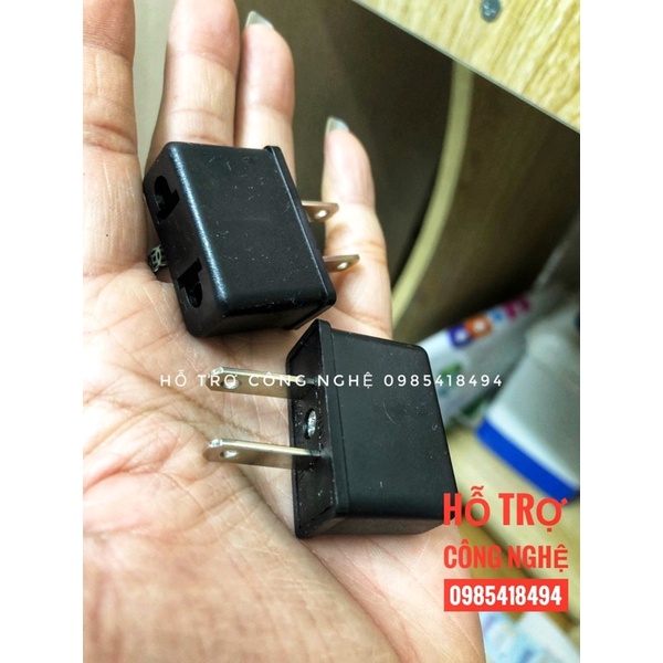 Jack phích điện chuyển chân tròn sang chân dẹt cao cấp