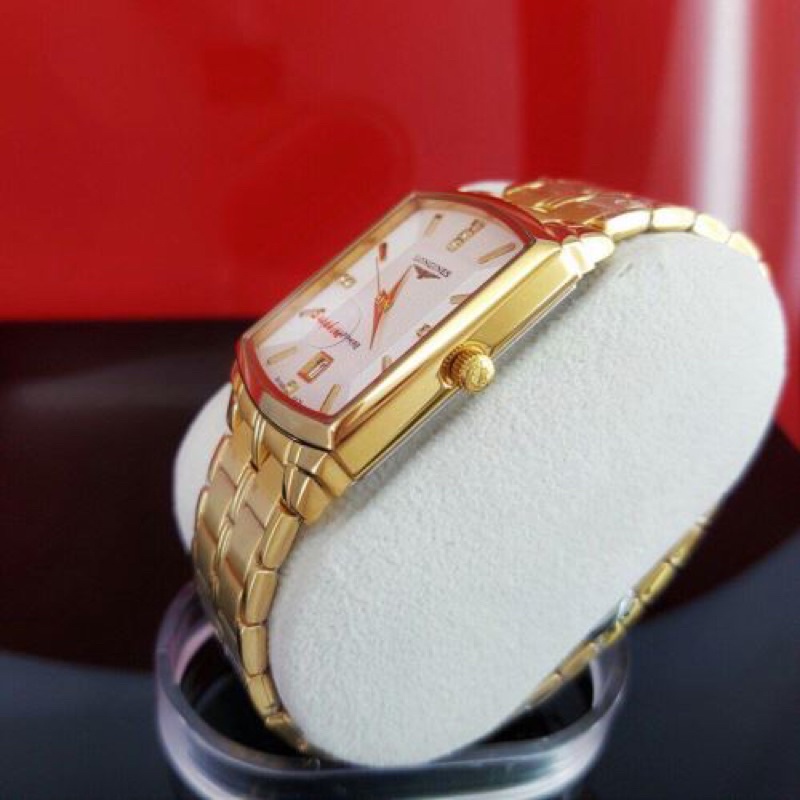 Đông hồ nam LG2002 dây kim loại dây thép chống gỉ,Mặt hình vuông-Hình tròn cổ điển sang trọng cho phái mạnh | BigBuy360 - bigbuy360.vn