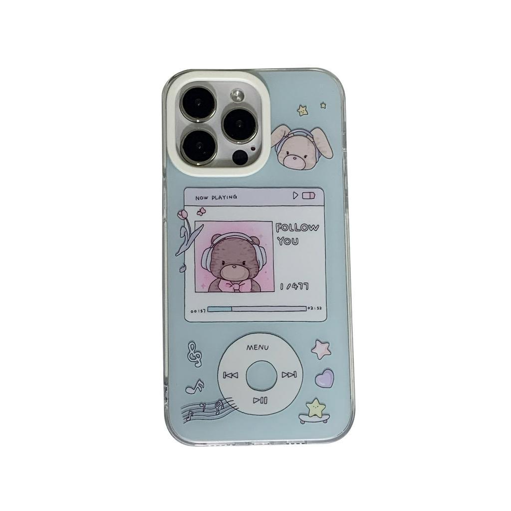 Ốp Điện Thoại Chống Sốc Hình Gấu Dễ Thương Cho iPhone 14 / 13 / 12 / 11 MP3