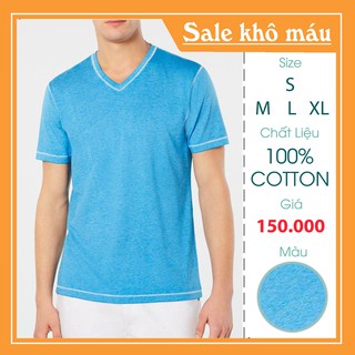 [FLASH SALES] Áo Thun Nam Cổ Tim Màu Xanh, Đỏ, Hồng👕 FO76 SHOP👕