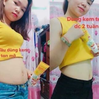 Combo 1 kem tan mỡ+ 1đai sinh nhiệt