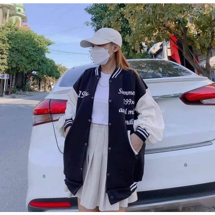 ( SIÊU RẺ) - Áo Khoác Bomber 199x From Rộng Kèm  Chất Nỉ Ngoại Xịn Sò - ZADOLA FASHION