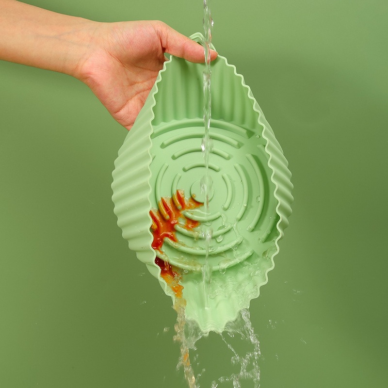 Nồi Chiên Không Dầu Bằng Silicone 19 / 22cm Cho Lò Vi Sóng