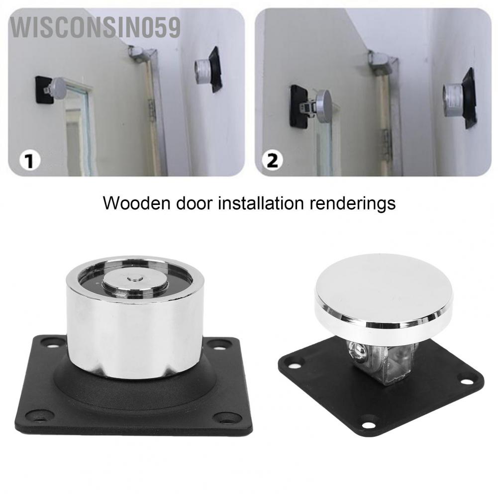 Wisconsin059 12V‑24V Electromagnetic Door Holder 132.3lb Strong Suction Stopper for Wooden Iron Doors