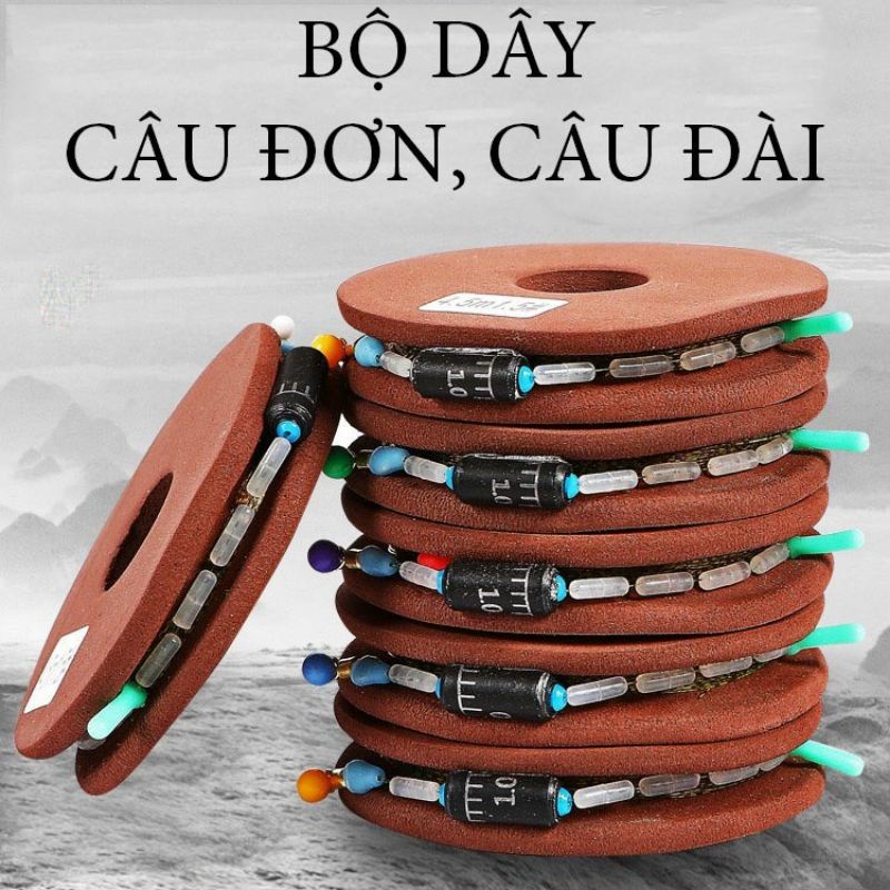 Bộ Dây trục Buộc Sẵn Câu Đơn,Câu Đài-dây CÂU