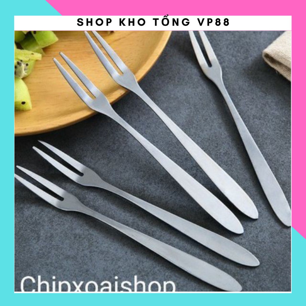 Combo 10 Dĩa INOX ĂN TRÁI CÂY 88058 SHOP KHO TỔNG VP88