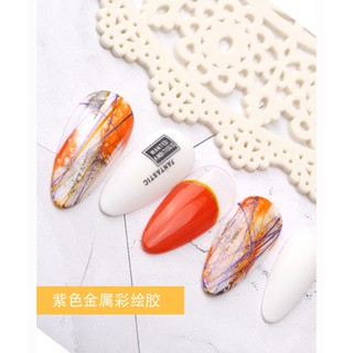 Set gel nhện vẽ sợi màu nhũ