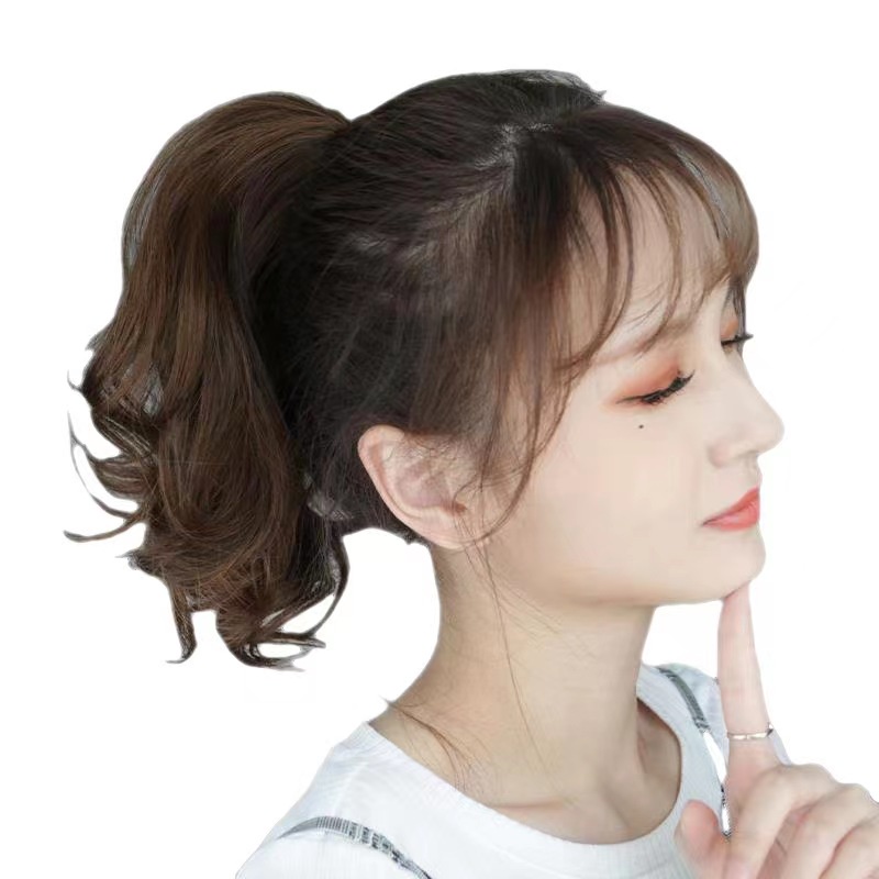 Thời Trang Tóc Giả Đuôi Ngựa Dài 35cm Xoăn Tự Nhiên
