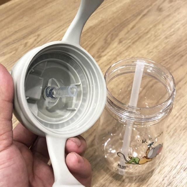 Bình uống nước cho bé hình sao 280ml, Bình giúp bé tập uống nước, chất liệu an toàn - Loki