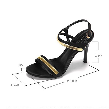 (ORDER) Sandal Daphne quai ngang, gót nhọn 10p