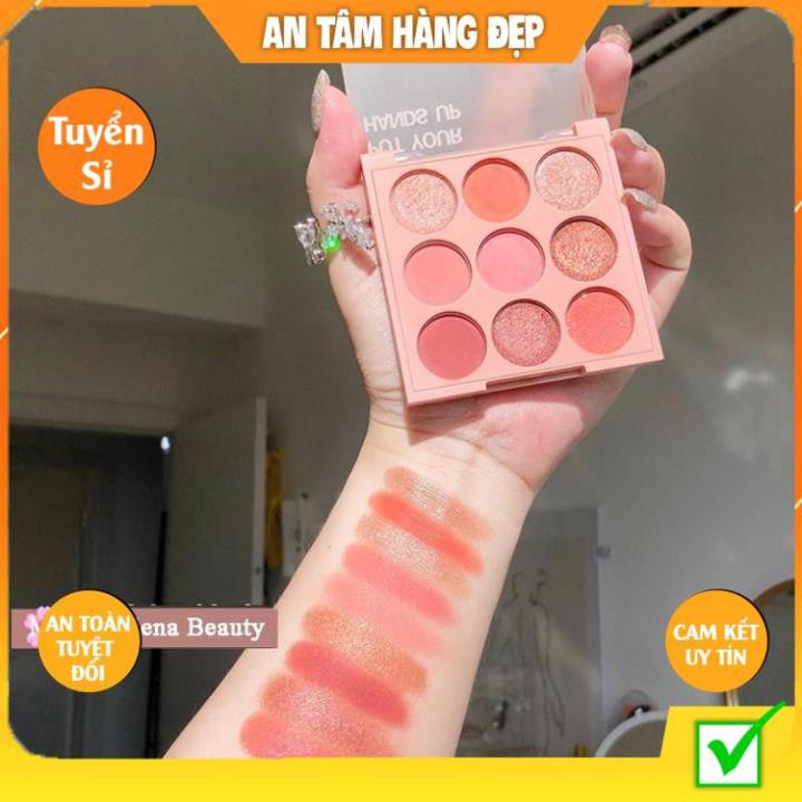 Bảng Phấn mắt Hàng Nội Địa Trung Sweet Mint 9 Ô Phấn Lâu Trôi Bền Màu Mỏng Mịn Nhẹ KING DC | BigBuy360 - bigbuy360.vn