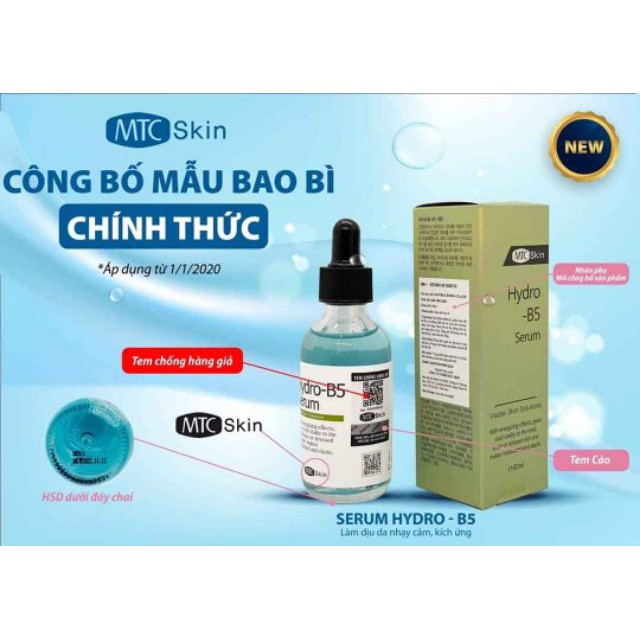 Serum Hydro B5 MTCSKIN Hàn Quốc Cam Kết Chính Hãng