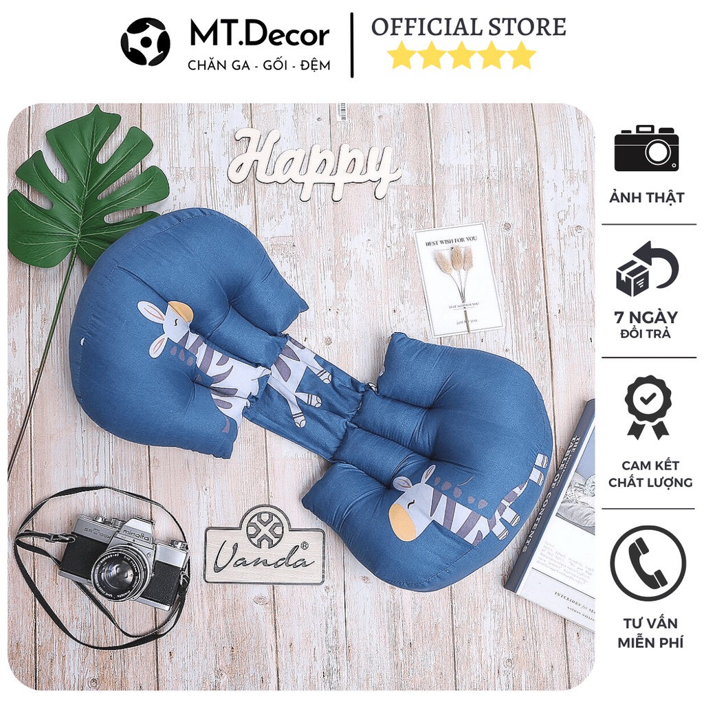 Gối bầu cánh tiên cho mẹ và bé nhiều mẫu đẹp, gối giảm đau lưng cho bà bầu, bông mềm mại, vải thấm hút mồ hôi