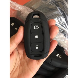 Vỏ bọc chìa khóa silicon cho oto hyundai kona, santafe, accent bản đủ