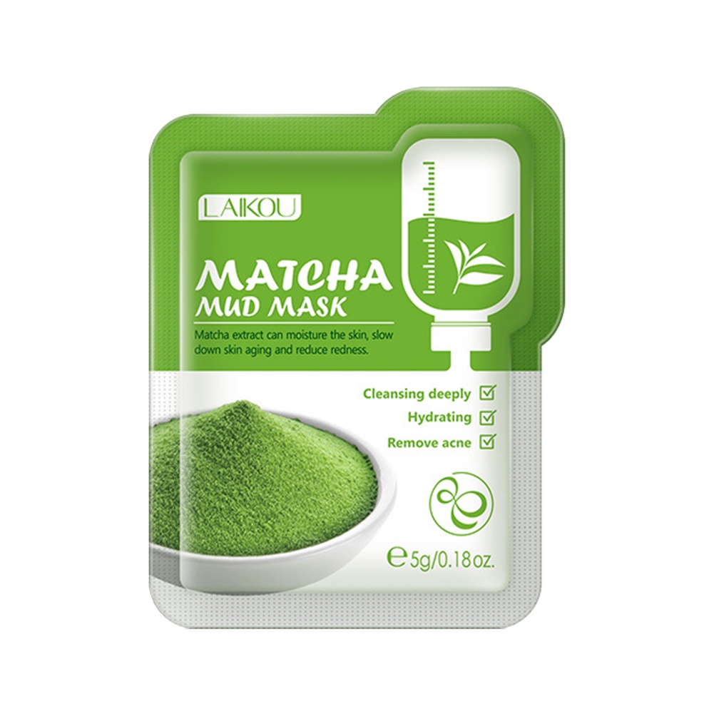 [Hàng mới về] Mặt Nạ Đất Sét Trà Xanh Laikou YD 5g Hỗ Trợ Chăm Sóc Da