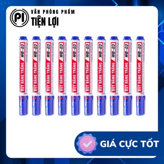 Hộp 10 bút lông bảng thiên long - wb-03 - mực xanh đỏ đen