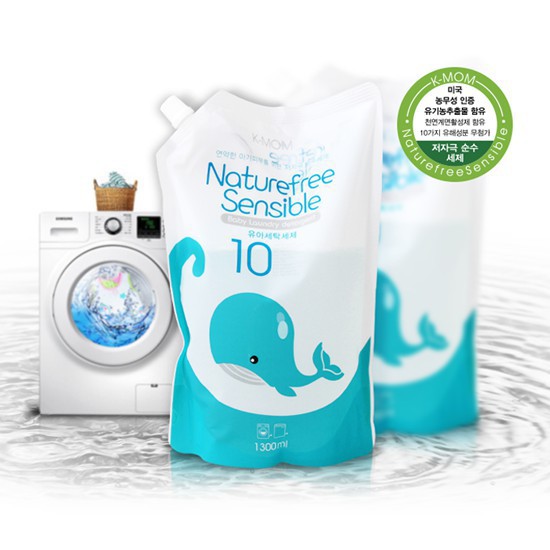 Nước Giặt Kmom Đồ Sơ Sinh Hữu Cơ (Organic) K-mom Hàn Quốc bao bì mới