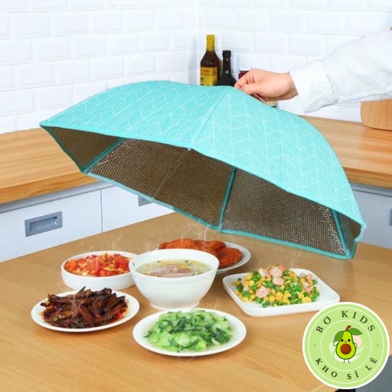 LỒNG BÀN GIỮ NHIỆT , GẤP GỌN 6 CẠNH CÓ KHUNG SẮT