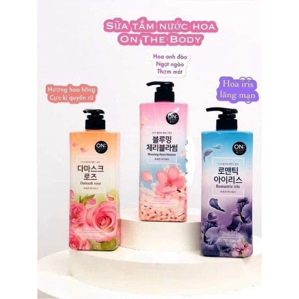 🌺 SỮA TẮM NƯỚC HOA ON THE BODY HÀN QUỐC