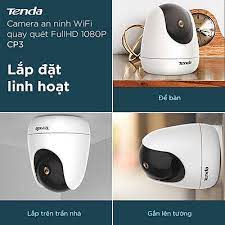 Camera IP Wifi Tenda CP3 Full HD 1080P 360° - Bảo hành 12 tháng