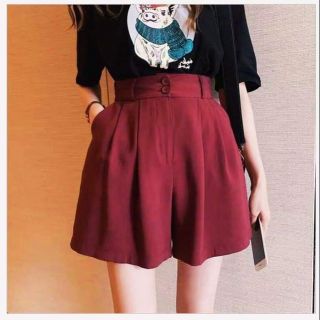 Quần short vải lưng cao bigsize