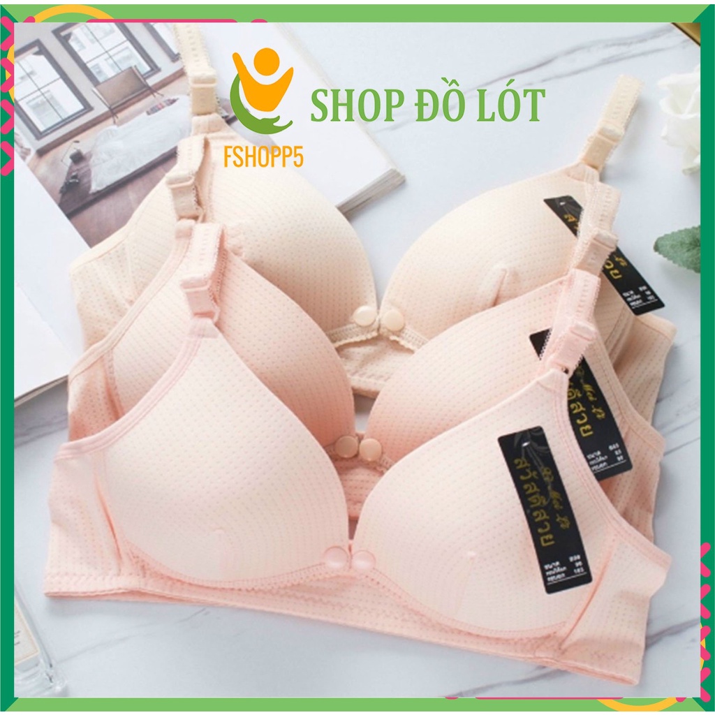 Áo lót bầu áo lót cho con bú mở cúc ngang Thái Lan - chất thông hơi khử mùi hôi AOBAU01