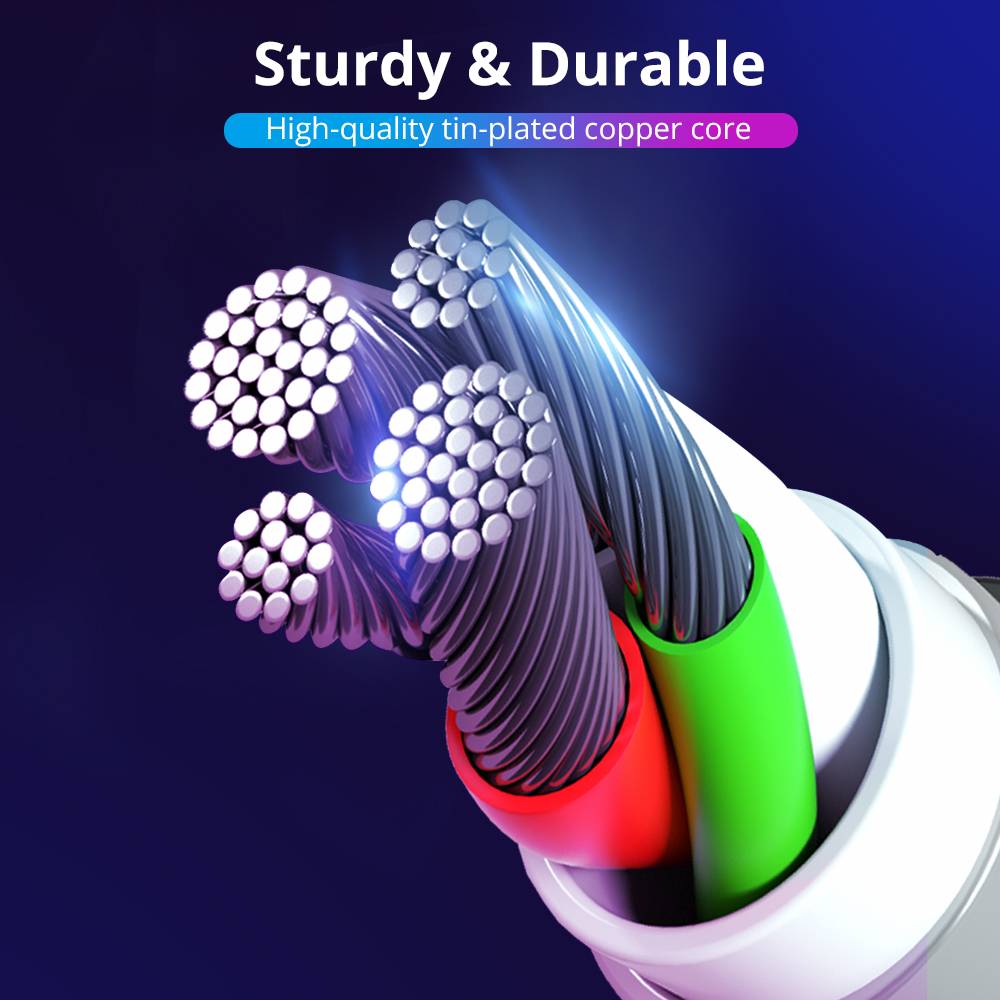 Dây Cáp Sạc Từ Tính micro usb Loại c Có Đèn Cho iphone android