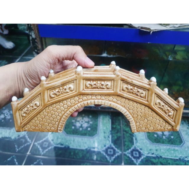 CẦU TRANG TRÍ HỒ CÁ NON BỘ 21X5X7CM